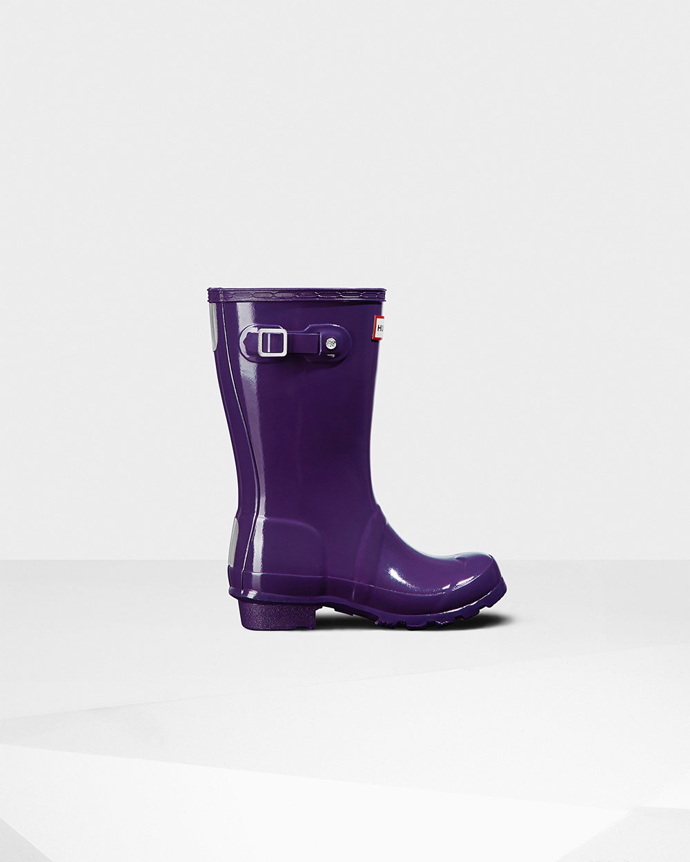 Kids Hunter Original Big Gloss - Rain Boots Blue Purple - 0382-EFWIV